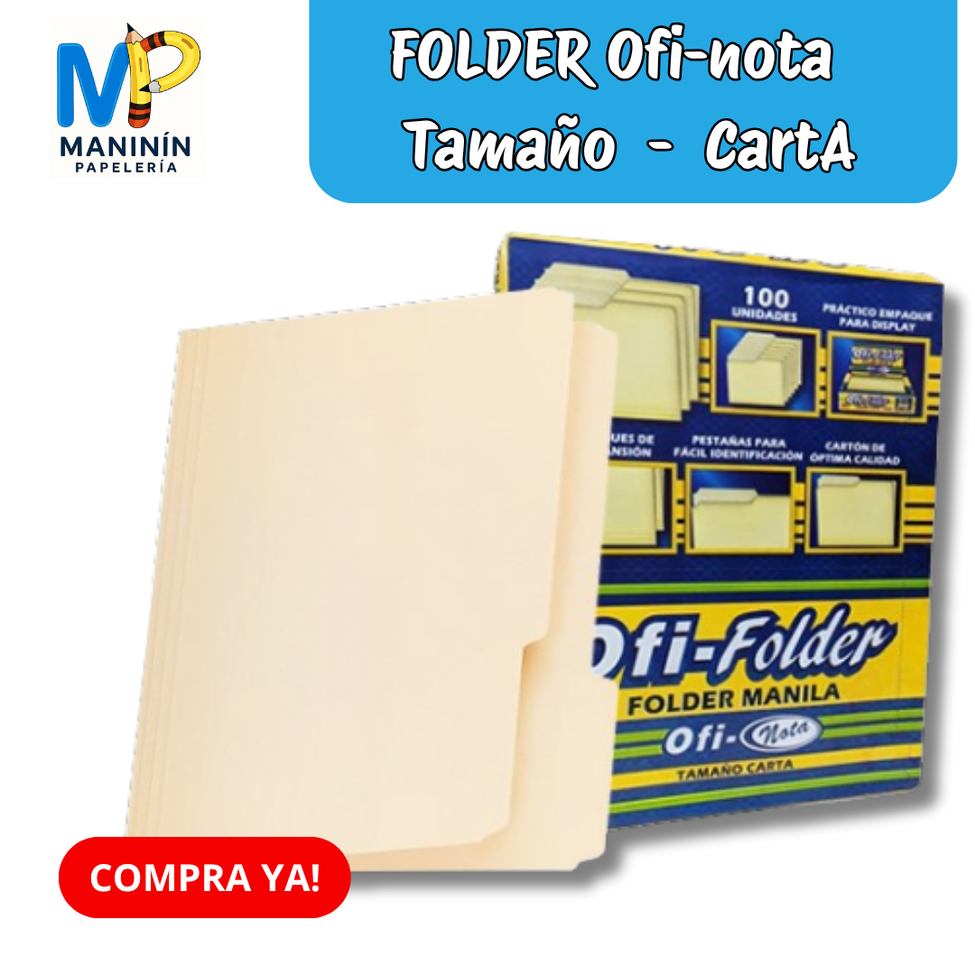 FOLDER OFI-NOTA TAMAÑO CARTA